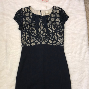 NWT Monsoon Evening Dress Navy Blue‎